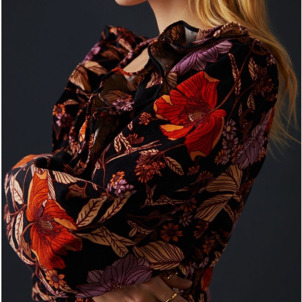 Anthropologie Pilcro Tiered Corduroy Dress - Picture 5 of 5